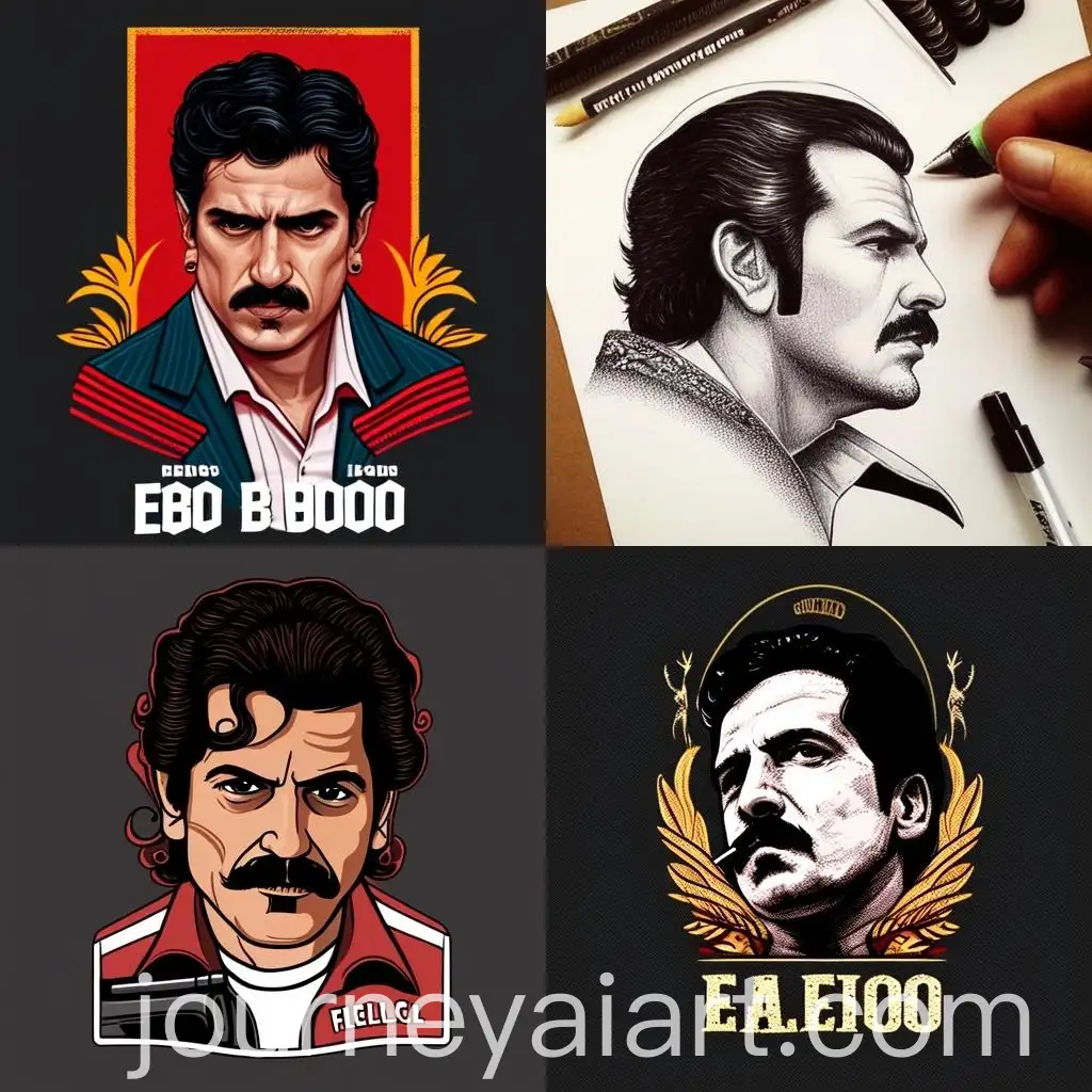 Colorful-Pablo-Escobar-Character-Tattoo-Design-for-Forearm