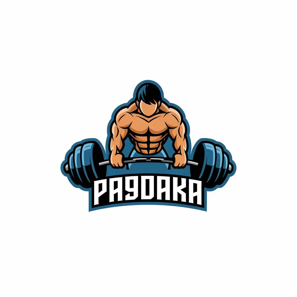 LOGO Design for Pa9daka Art Anime Cartoon Style for Sports Fitness Industry