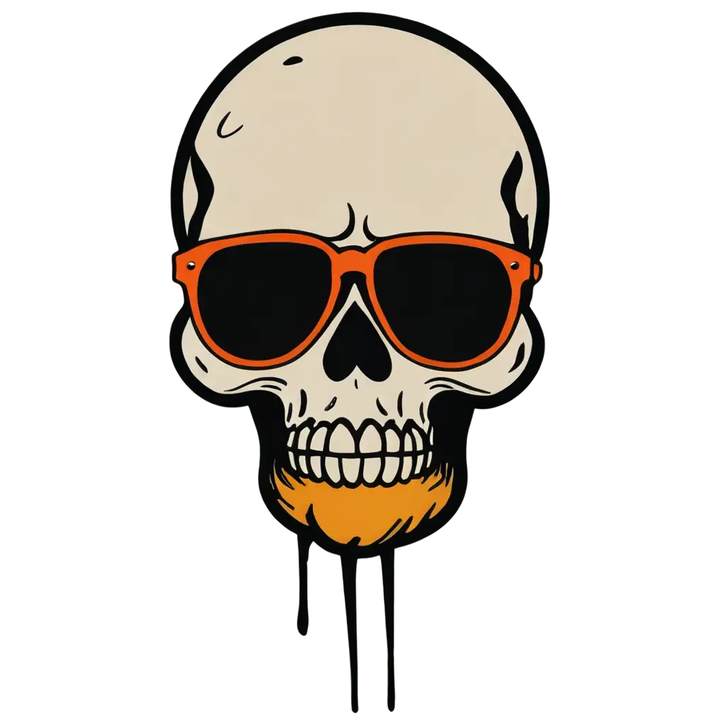 Sad-Skull-PNG-with-Sunglasses-and-Crying-Face-Cartoon-Design-for-Emotional-Expression