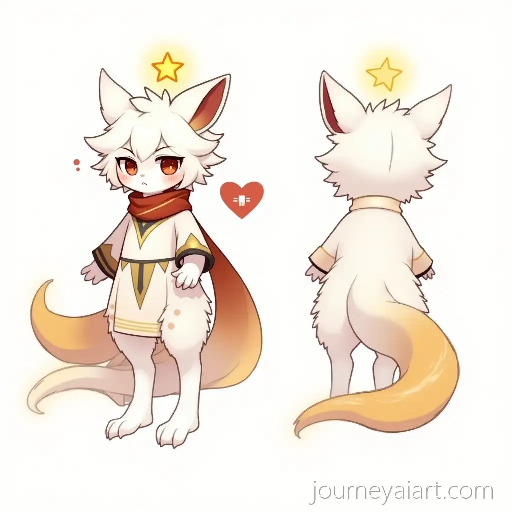 Anthro-KitsuneDragon-Hybrid-CharacterAI-Art-Prompt-Expansion-Reference-Sheet-with-Divine-Halo-and-Casual-DanteStyle-Outfit