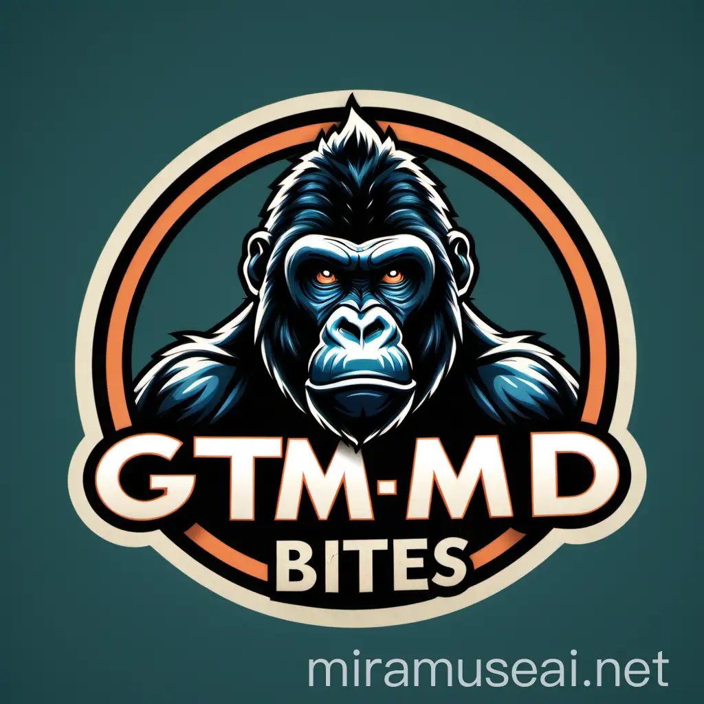 Gorilla Bites Motorcycle Wheel GTMD Brand Mascot