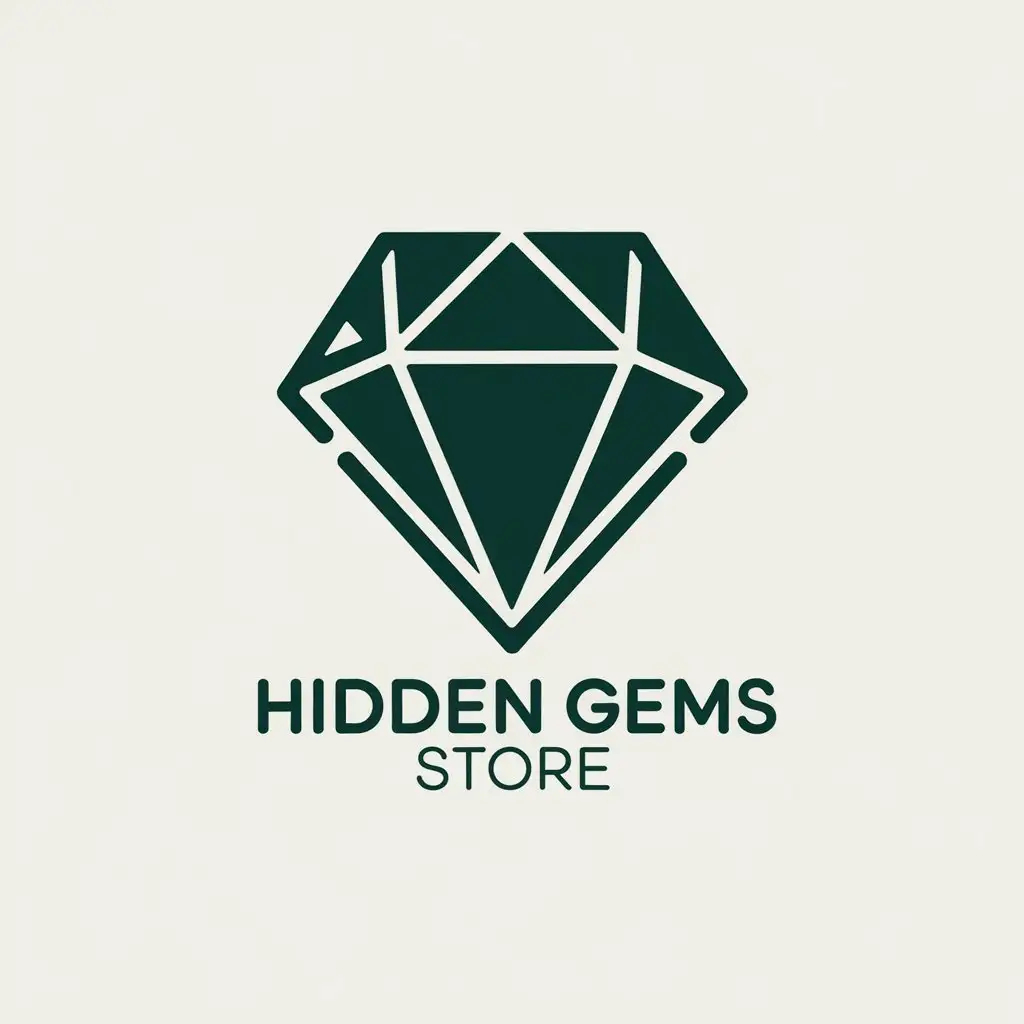 LOGO Design for Hidden Gems Store JewelryInspired with a Moderate Style and Clear Background