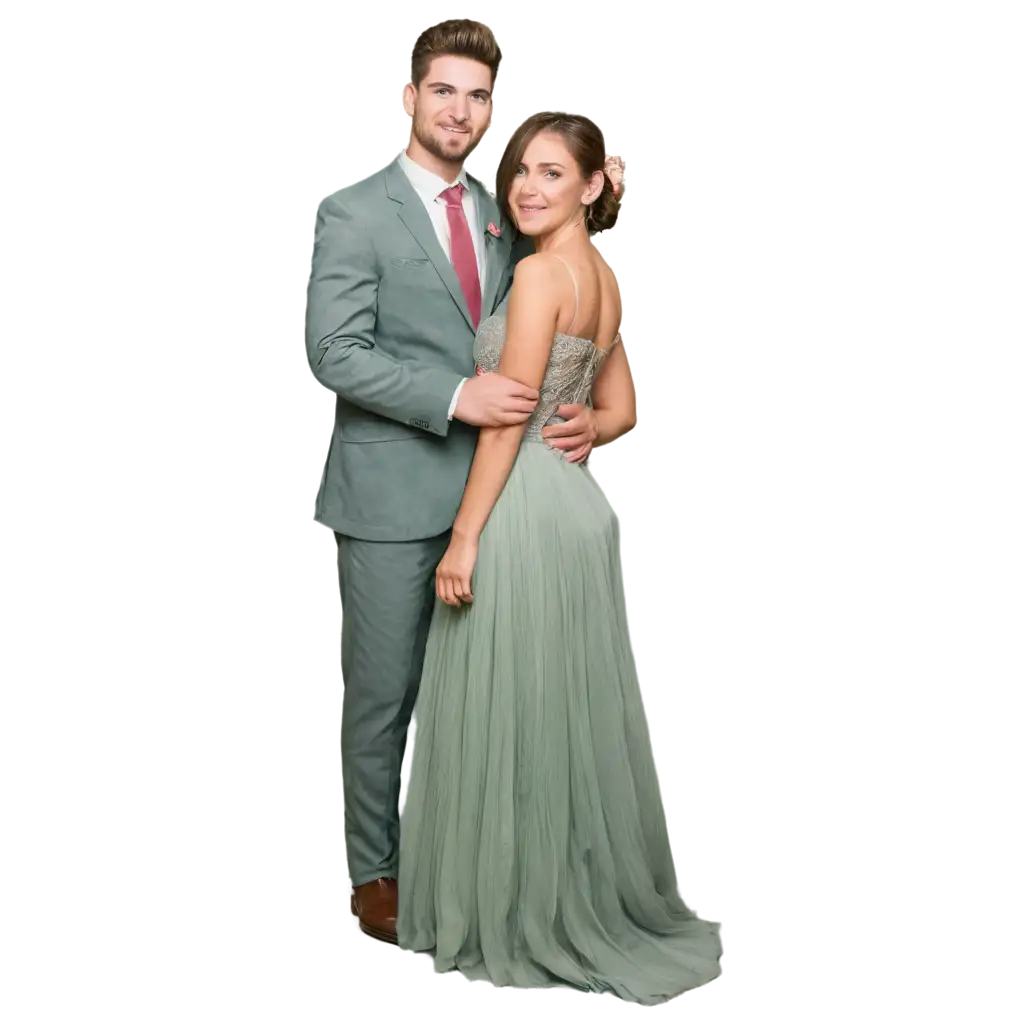 Elegant-Bride-and-Groom-with-Sage-Green-and-Dusty-Pink-PNG-Image