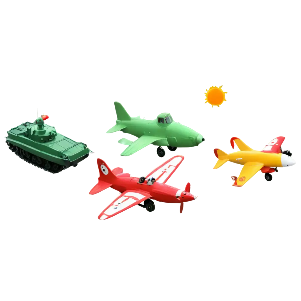 Colorful-PNG-Images-of-Airplanes-Sea-Ships-Tanks-and-Trains-for-Children