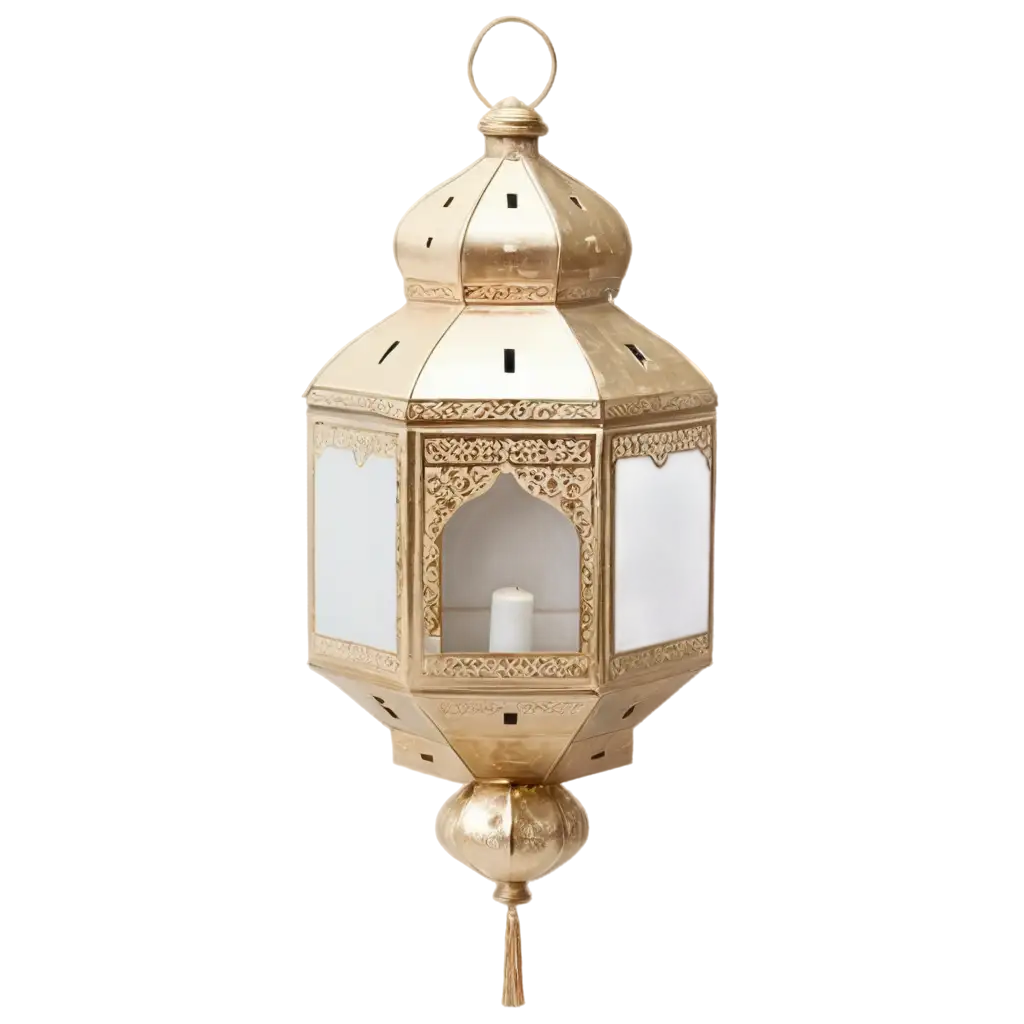 Royal-Islamic-Lantern-PNG-with-White-and-Golden-Theme-for-Luxurious-and-Elegant-Designs