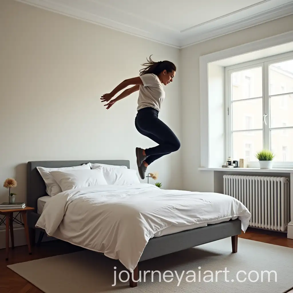 Bed-Jumping-Off-Office-Chair-in-an-Unexpected-Moment