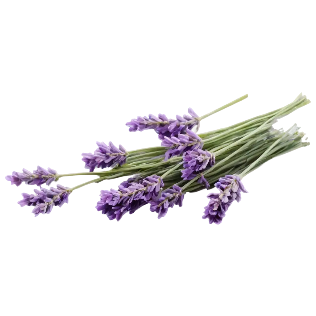 Lavender-Branches-and-Flowers-PNG-HighQuality-Floral-Image-for-Various-Uses