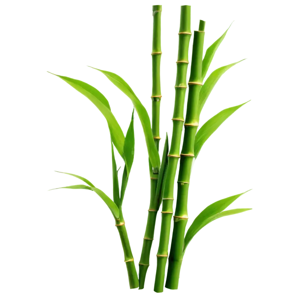 Vibrant-Bamboo-with-Leaves-PNG-Image-Enhance-Your-Designs-with-Natures-Beauty