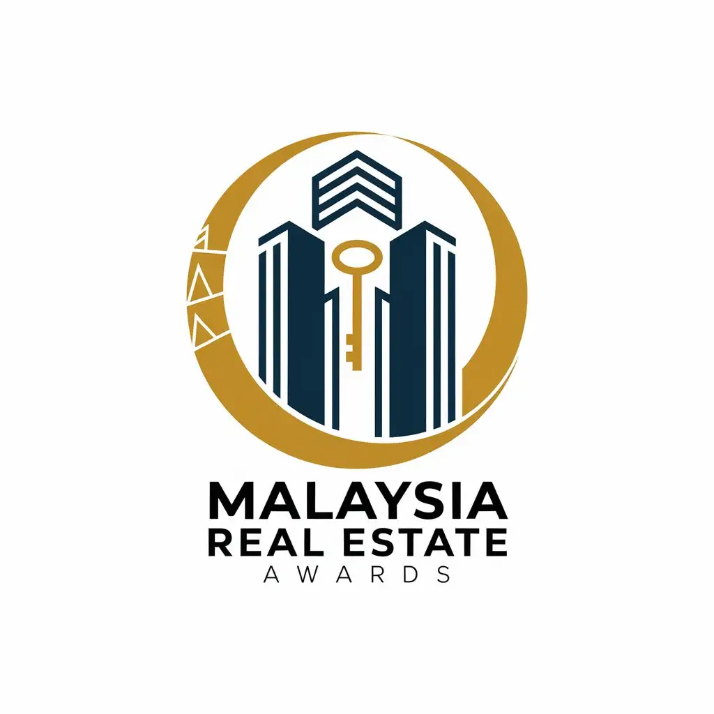 LOGO Design for Malaysia Real Estate Awards Modern Elegance with Architectural Elements