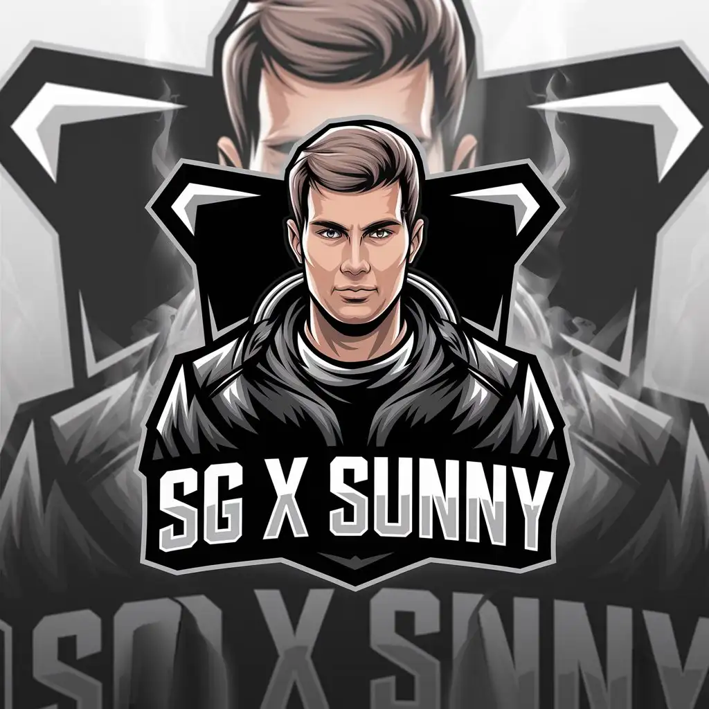 LOGO Design for sG x SUNNY Professional Call of Duty Player with Smokey Background Theme