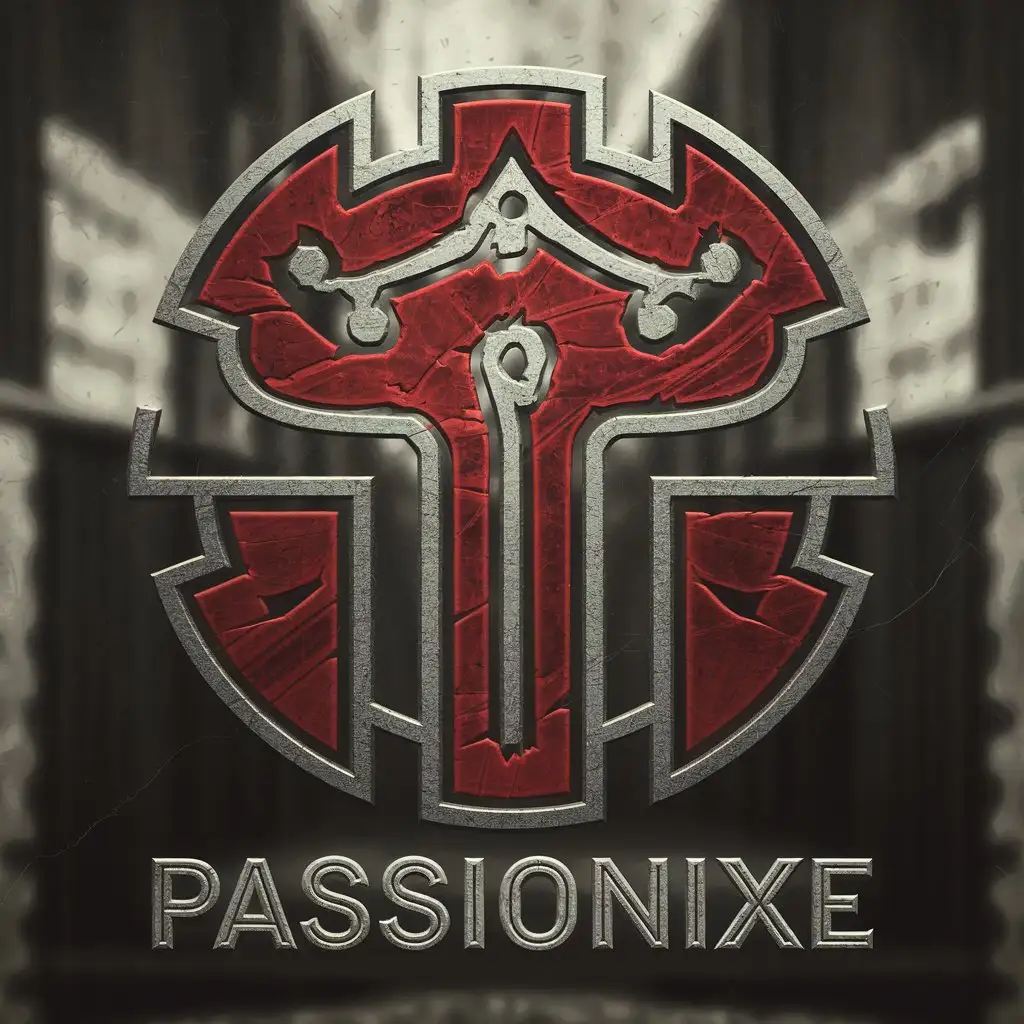 LOGO Design for Passionixe Red Black Visual Motivation Symbol for the Internet Industry