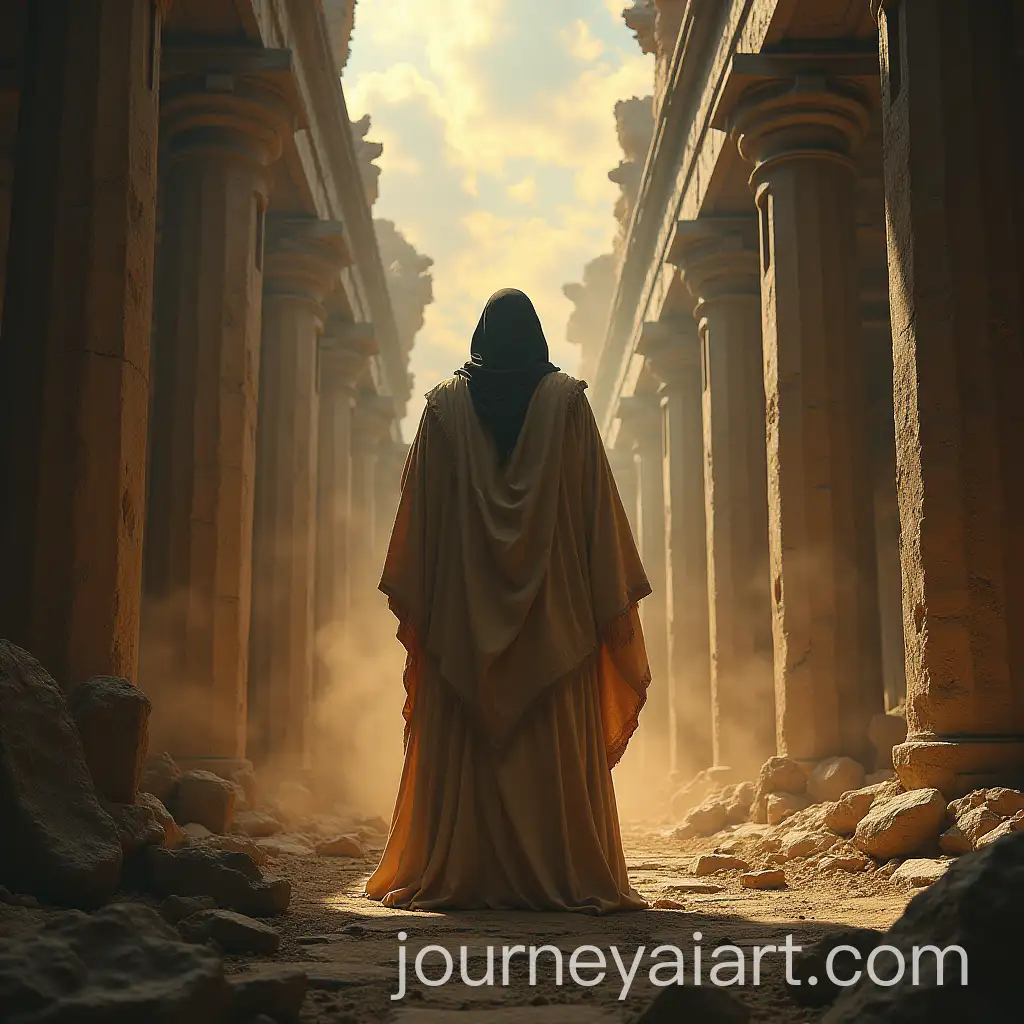 Chief-Priest-Facing-the-Crowd-in-a-Crumbling-Temple-Urging-Sacrifice-to-the-Gods