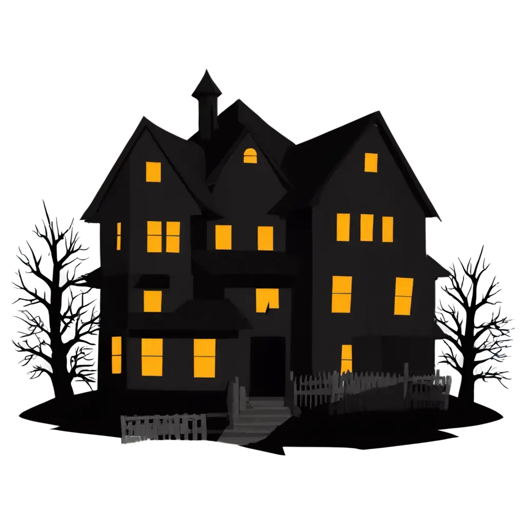 HighQuality-PNG-Image-of-a-Haunted-House-at-Night-Perfect-for-Spooky-Themes