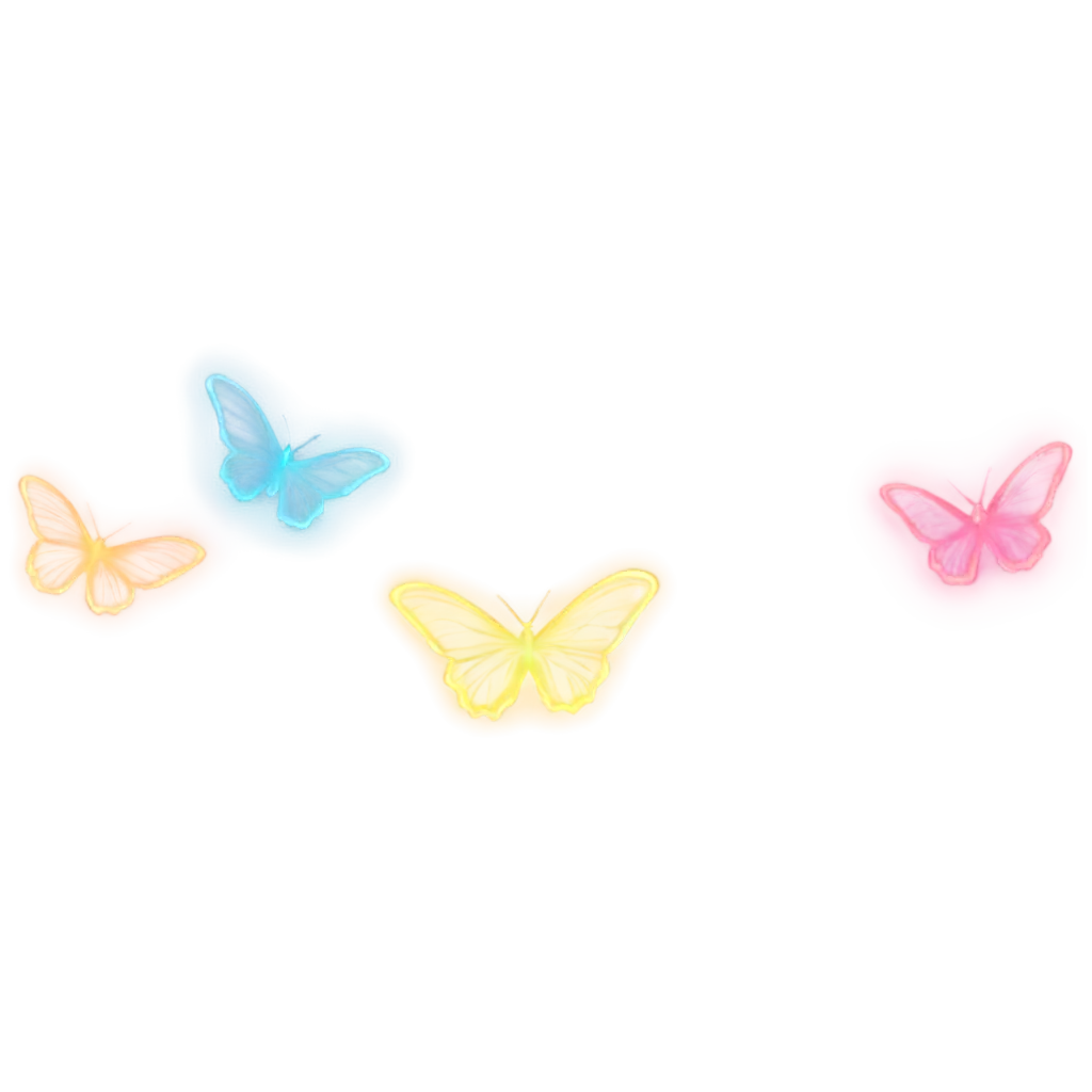 Neon-Butterfly-Multiple-Color-PNG-Vibrant-Digital-Art-for-Creative-Projects