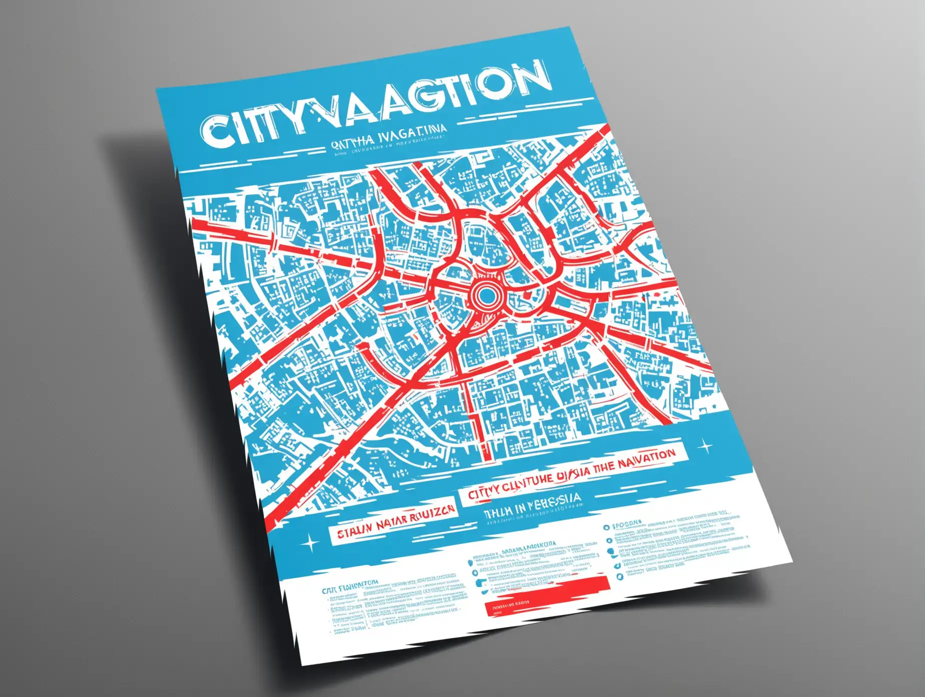 Modern-City-Navigation-Flyer-with-Russian-Cultural-Theme-in-Red-Blue-and-White-Tones