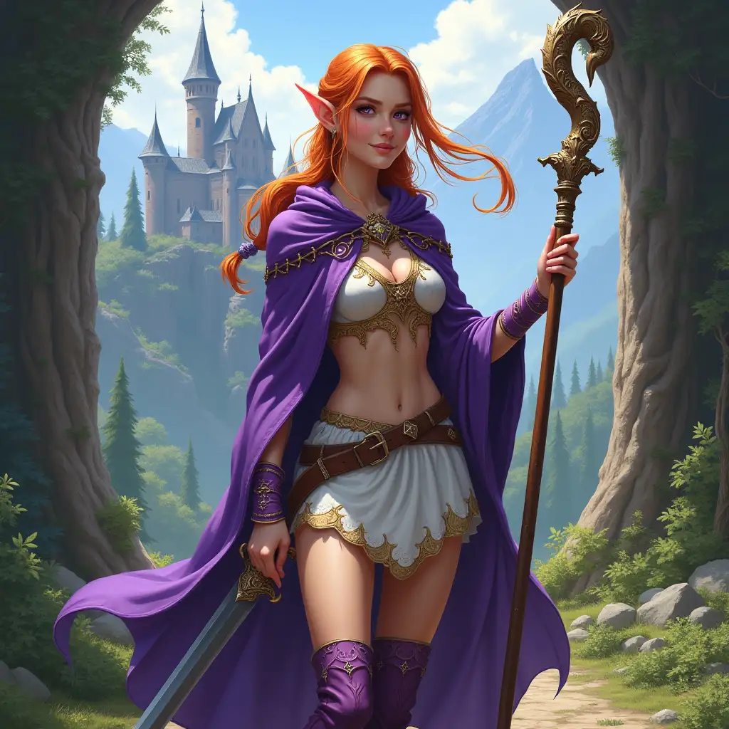 PaleSkinned-Female-Elf-with-Orange-Hair-and-Magic-Staff-in-a-Wooded-Landscape