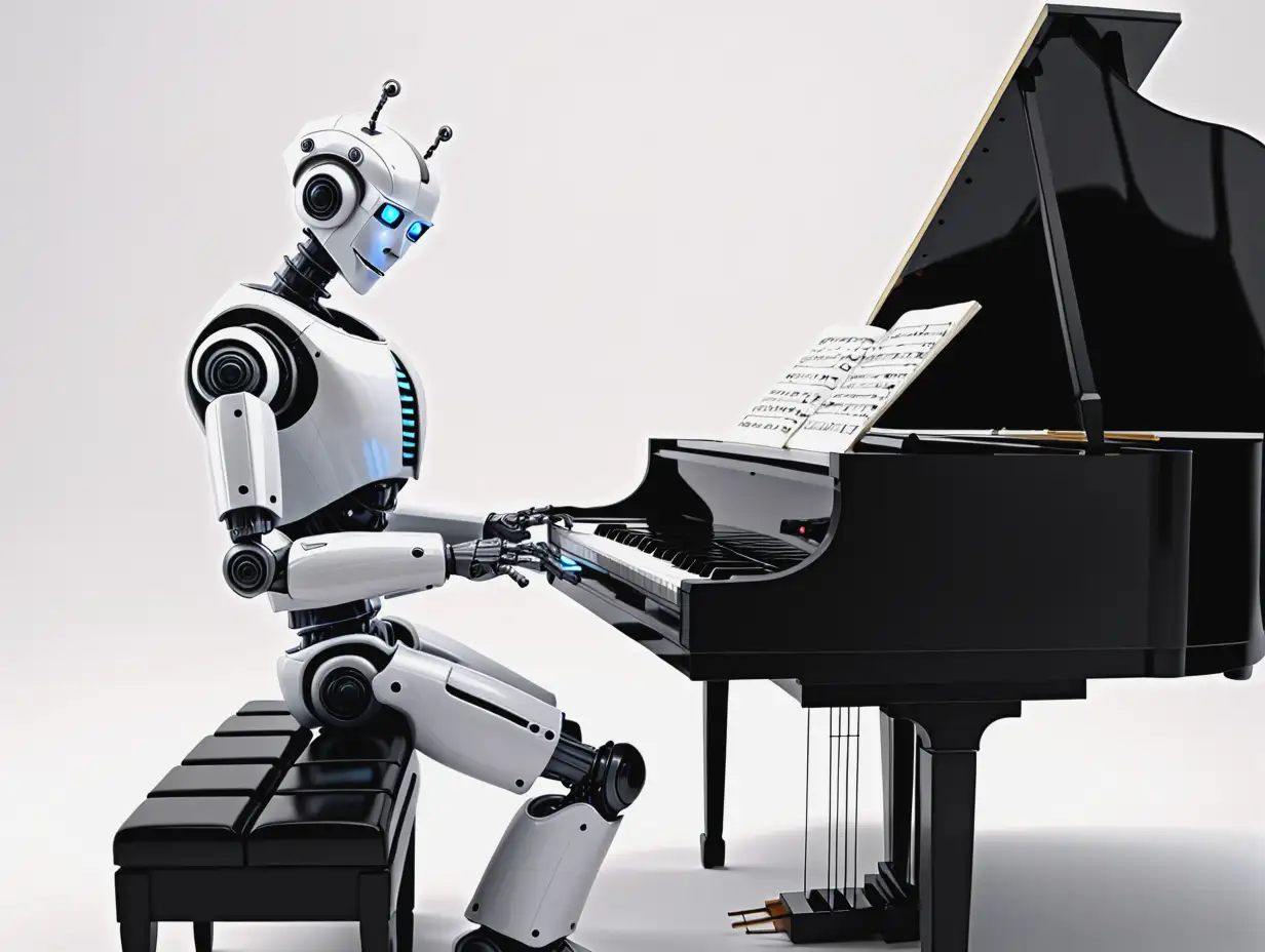 Robot Composing Music on a Grand Piano