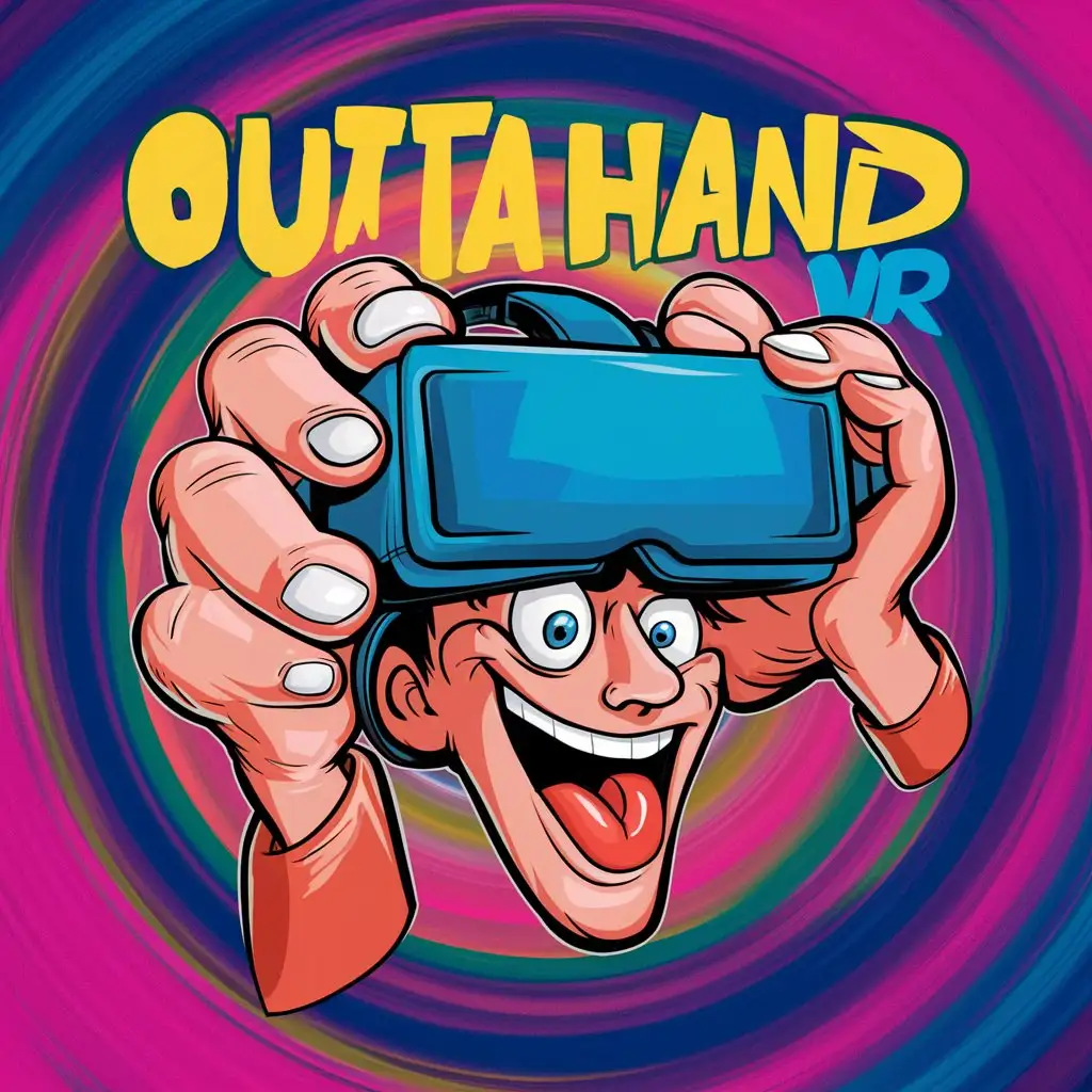 Virtual Reality Cartoon Art Outta Hand VR in Colorful Cartoon Style