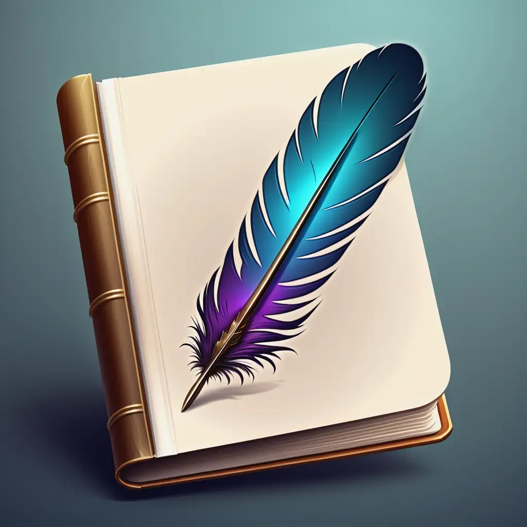 Feather-Icon-on-Open-Book