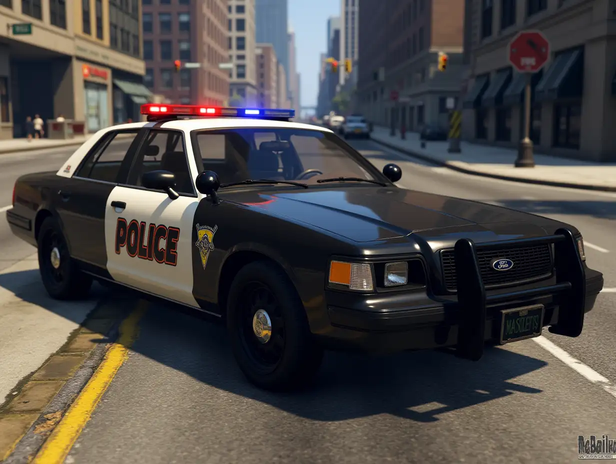 A police car of gta 5