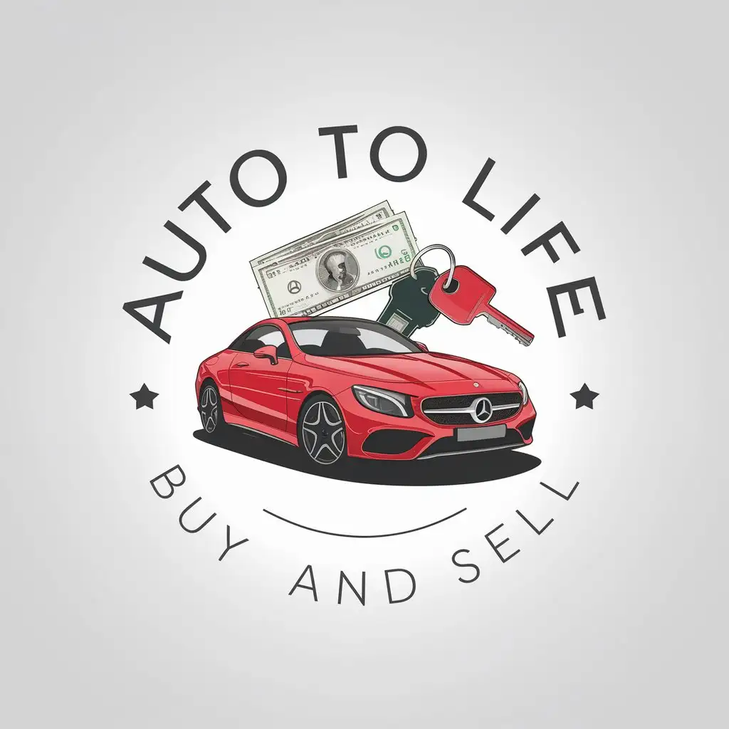 LOGO Design for Auto to Life Red Mercedes with Cash and Keys