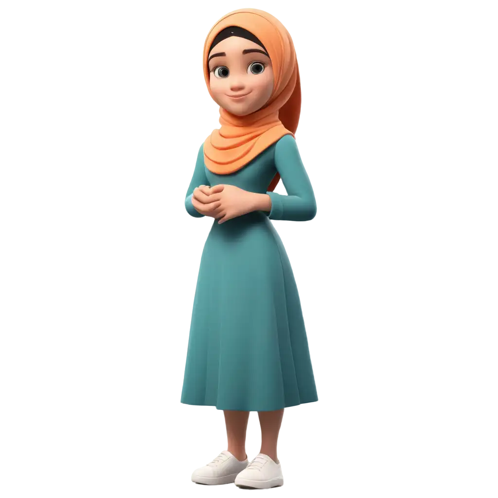 3D-Muslim-Girl-PNG-Image-HighQuality-Visual-for-Diverse-Creative-Projects