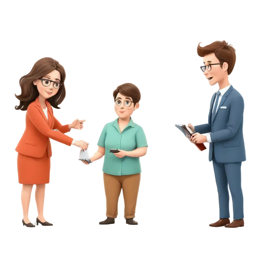 Handover-of-Work-Cartoon-PNG-HighQuality-Image-for-Professional-and-Business-Use