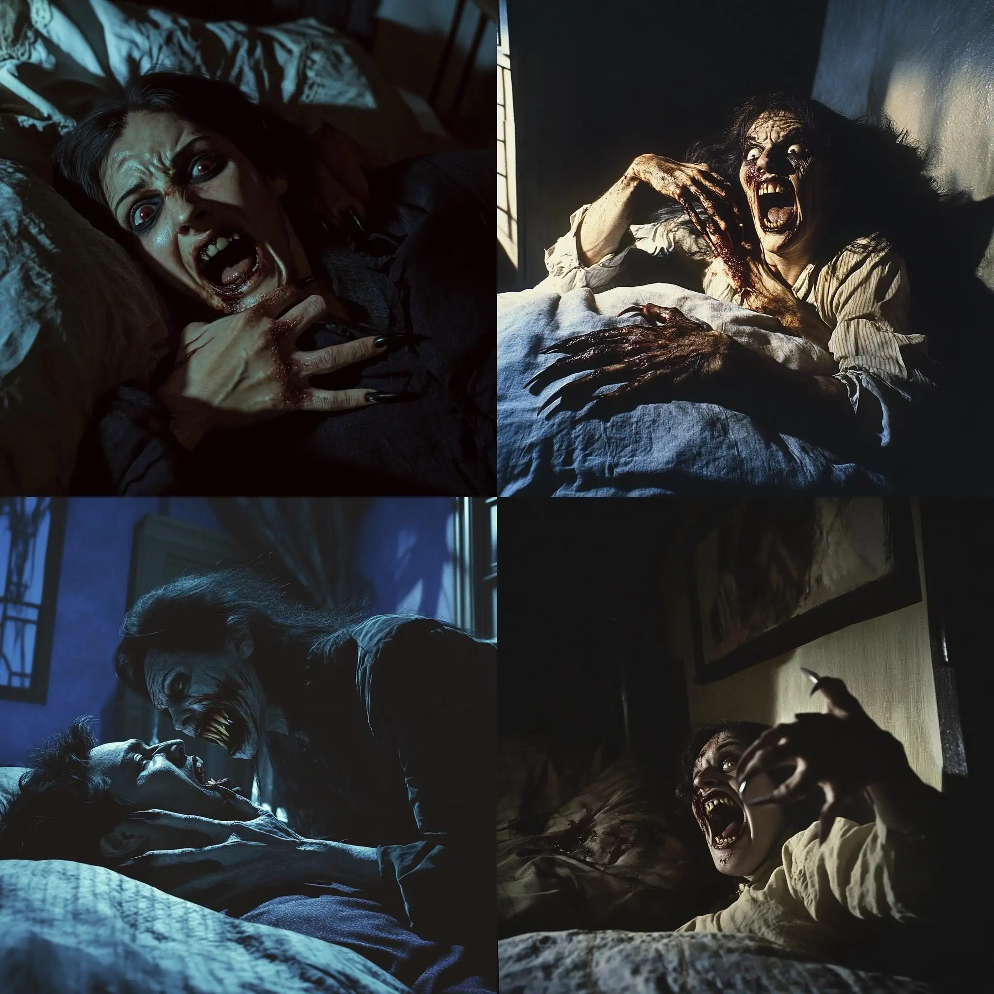 Horror-Bedroom-Scene-Vampire-Woman-Attacking-Panicked-Man