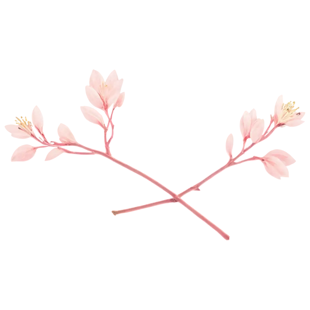 Beautiful-Pink-Goldmarry-Flower-with-Branch-PNG-Image