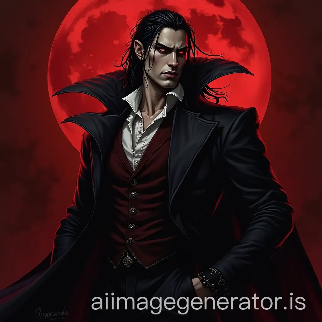 Vampire-Dracula-in-Castlevania-Artwork