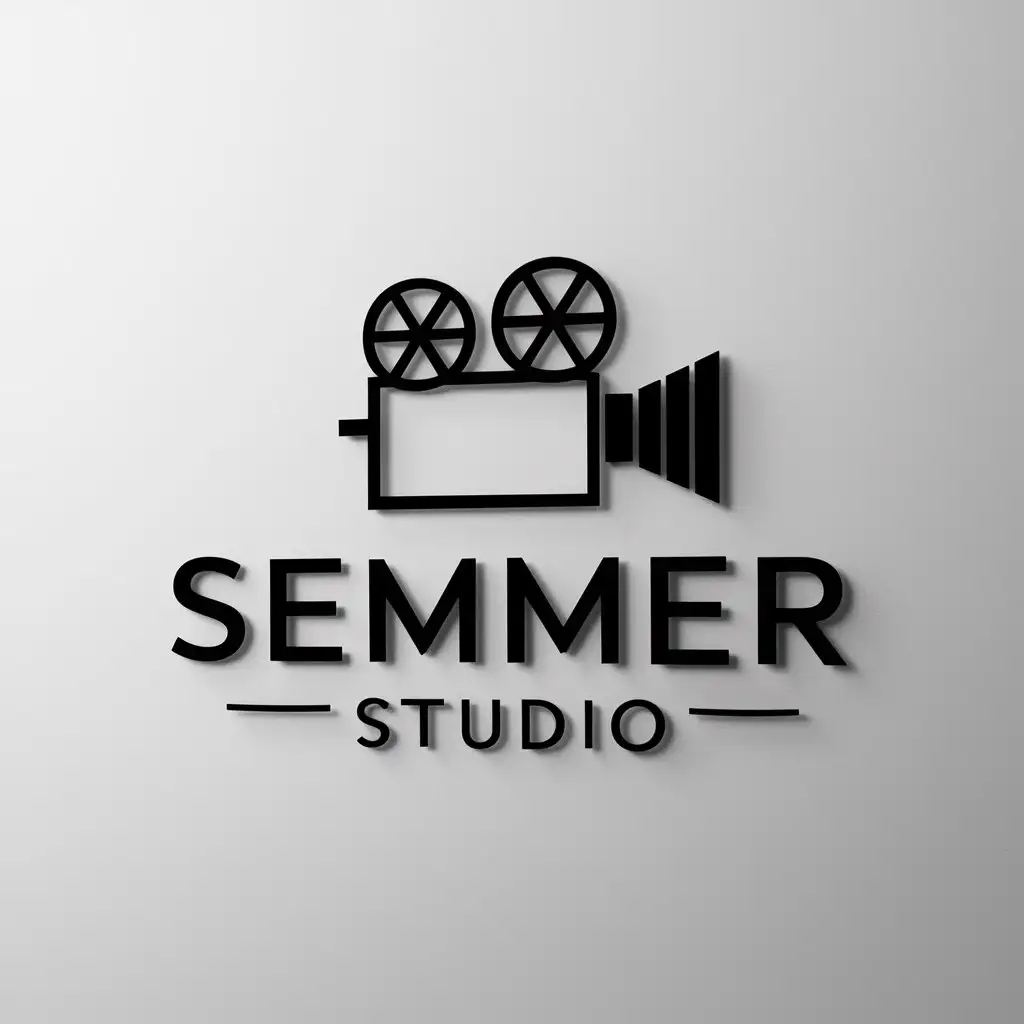 LOGO-Design-For-SEMMER-STUDIO-Movie-Camera-Symbol-for-Events-Industry