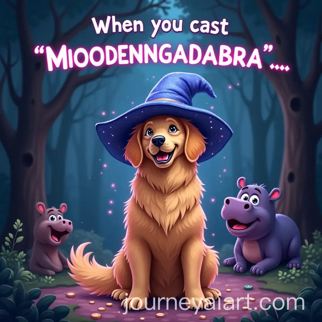 Golden-Retriever-Wizard-in-a-Mystical-Forest