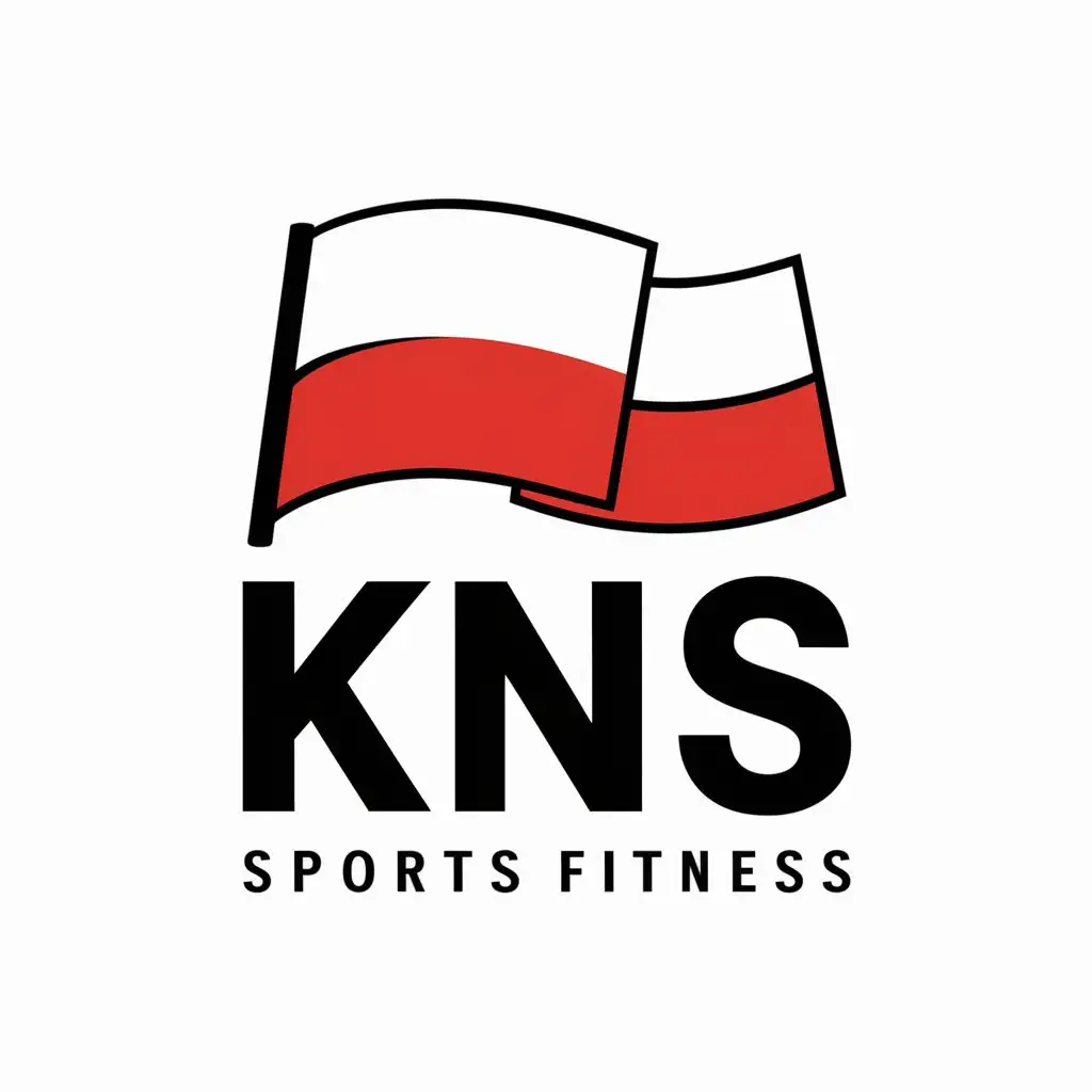 LOGO Design For KNS Polish Flags Inspired Vector Logo for Sports Fitness Industry