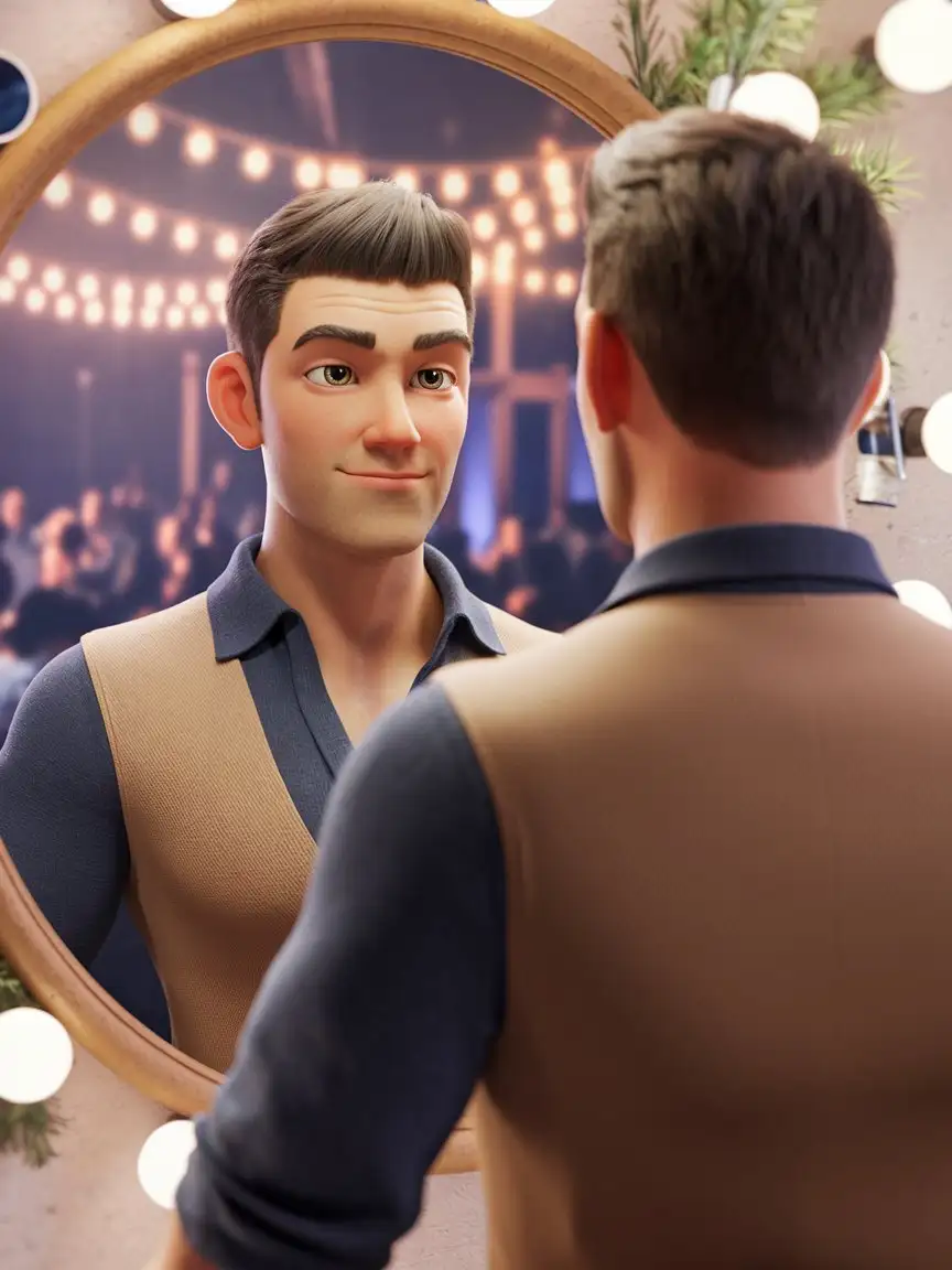 Handsome-Man-Admiring-Himself-in-Mirror-During-New-Year-Holiday-3D-Animation