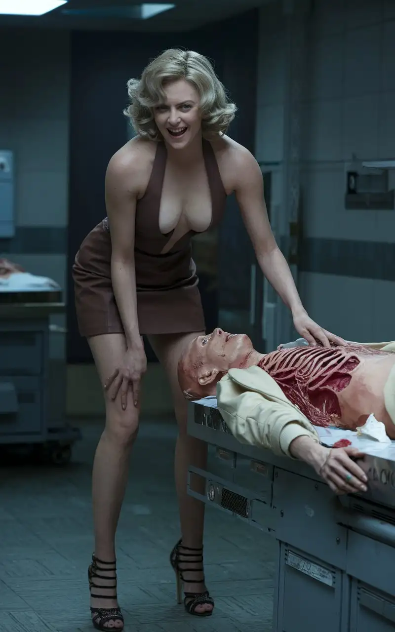 Pathologist-Charlize-Theron-Performing-a-Corpse-Dissection-in-a-Morgue