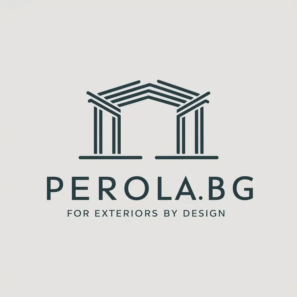 LOGO Design for Skypergola Srl Modern Pergola Symbol with Clear Background  | AI Logo Maker, image size:1024x1024