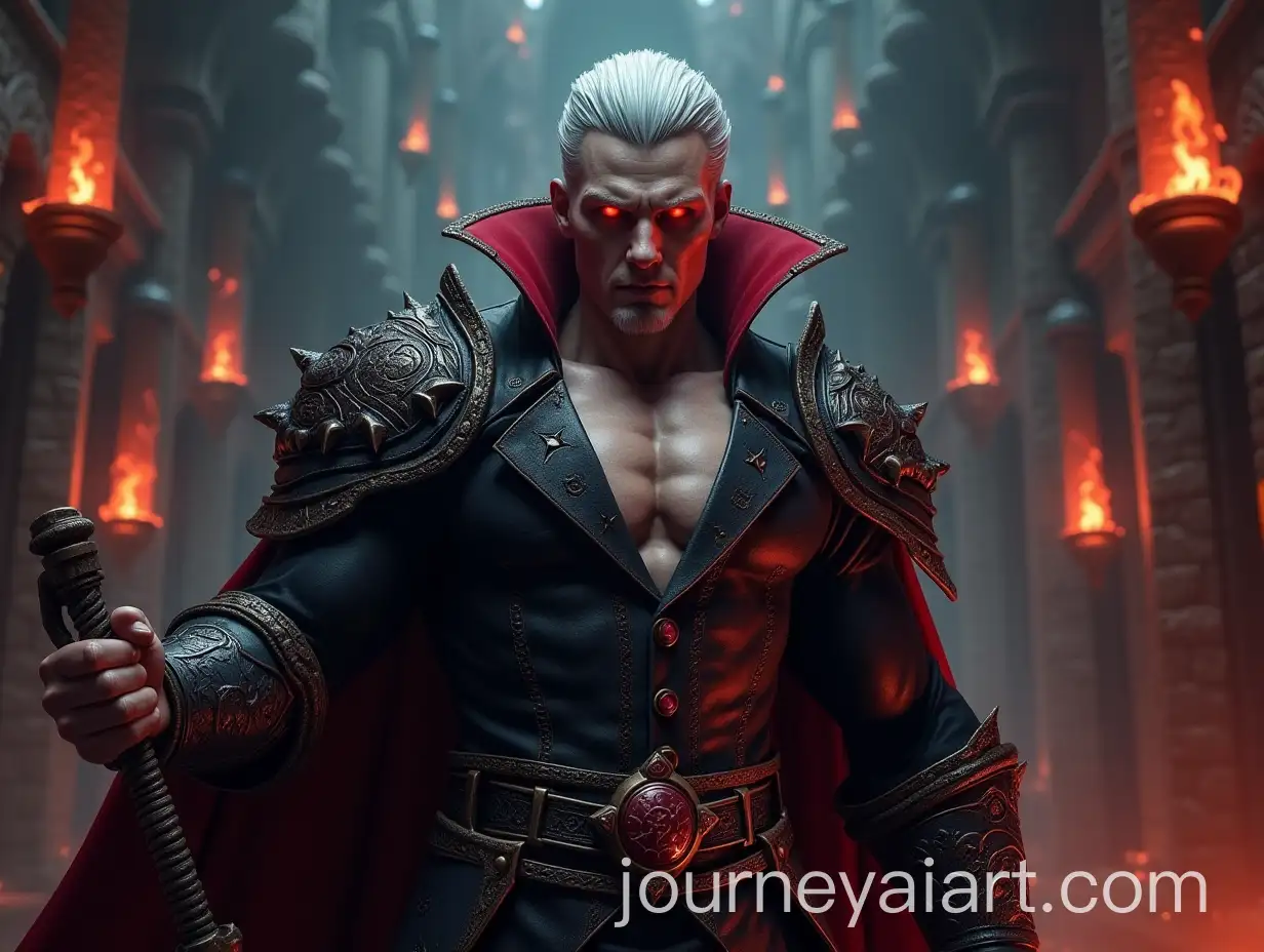 Muscular-Dracula-Warrior-in-Gothic-Castle