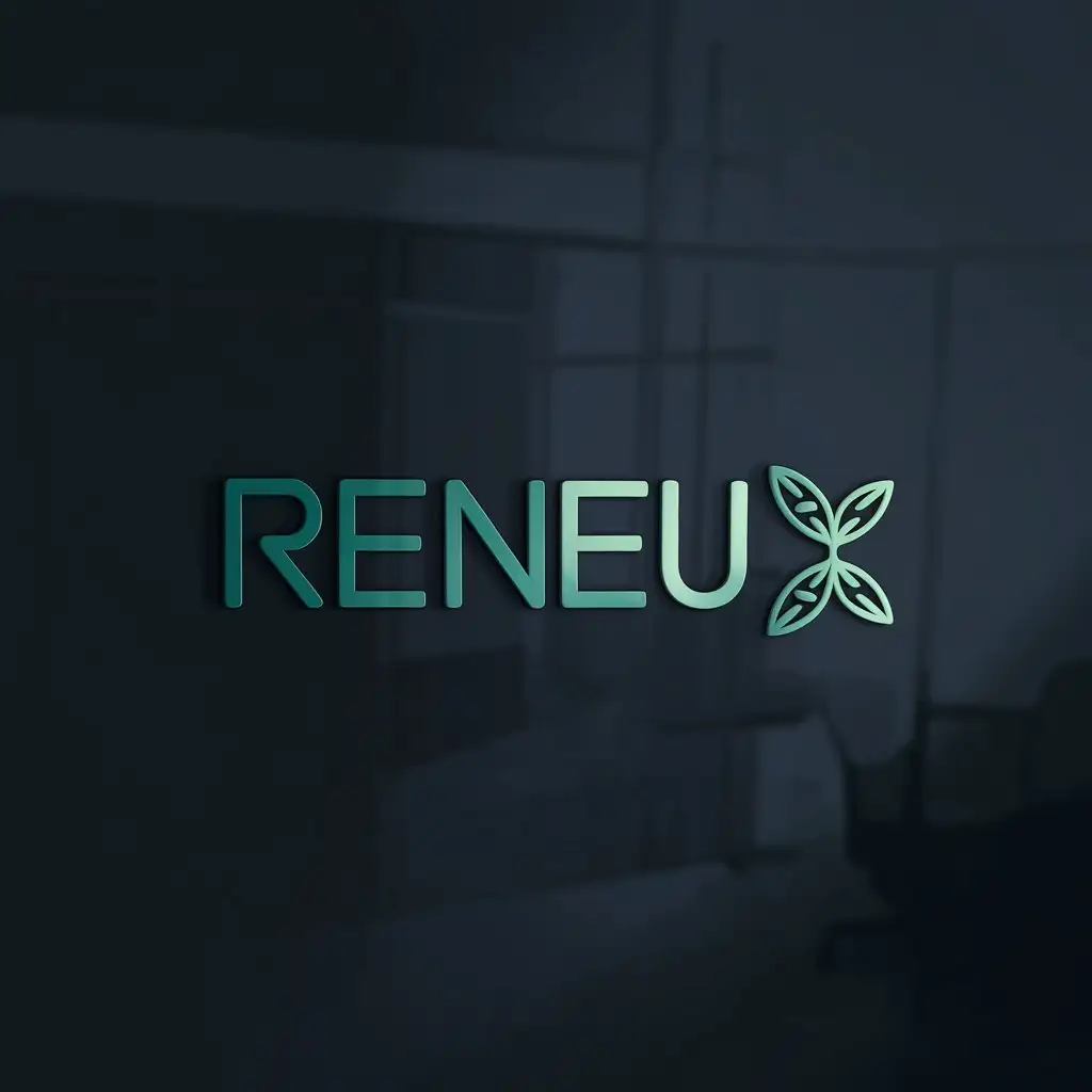 LOGO Design for RENUE X Modern and Minimalist RX Icon with Health and Skincare Theme