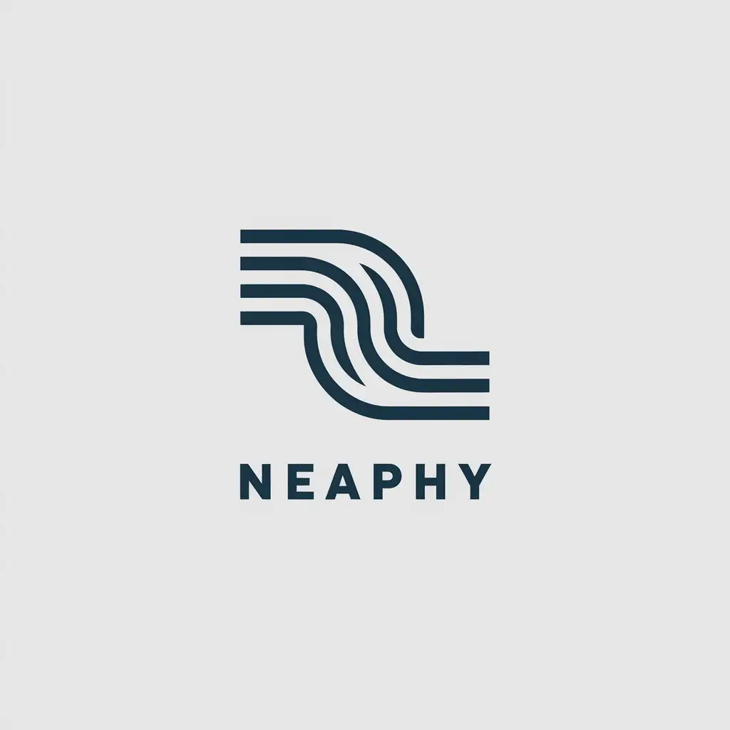 a vector logo design,with the text "neaphy", main symbol:neaphy,Minimalistic,clear background