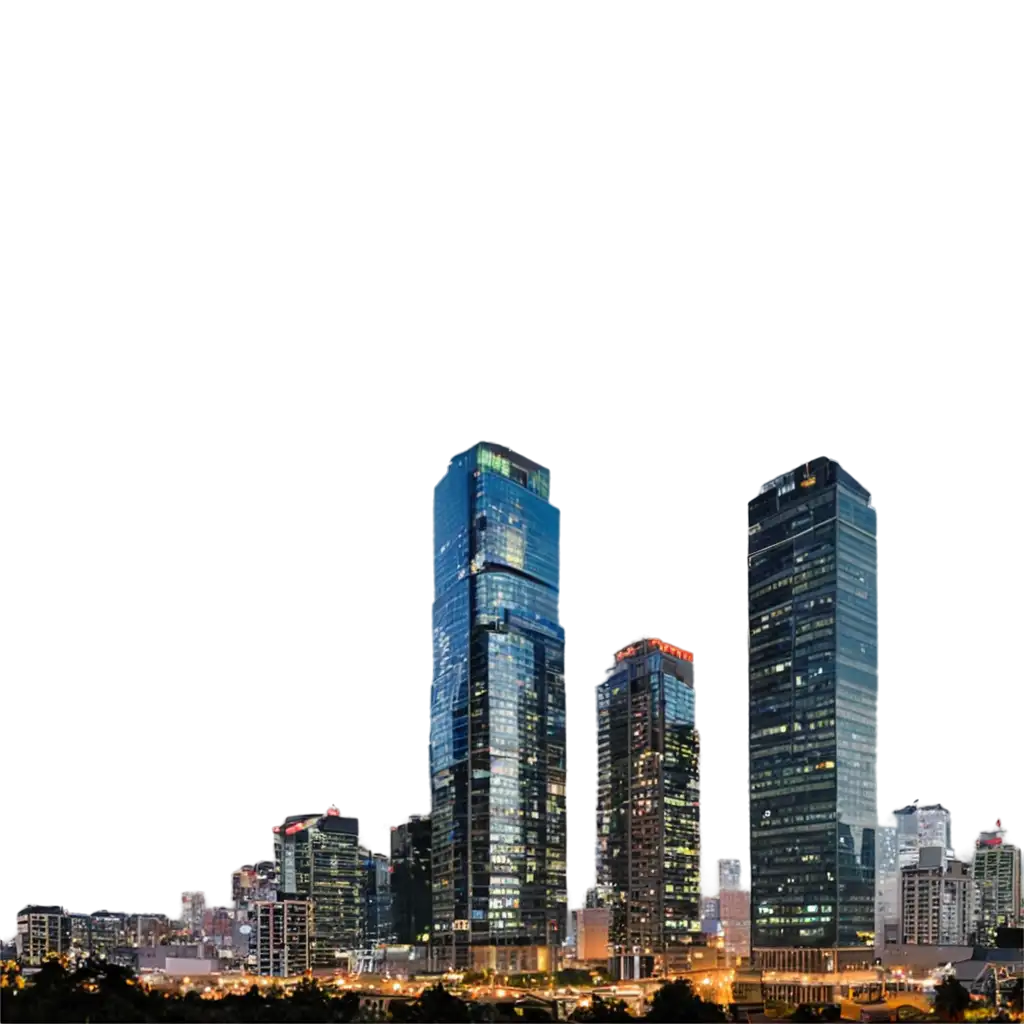 Modern-Cityscape-with-Various-Buildings-PNG-Image-for-HighQuality-Visuals