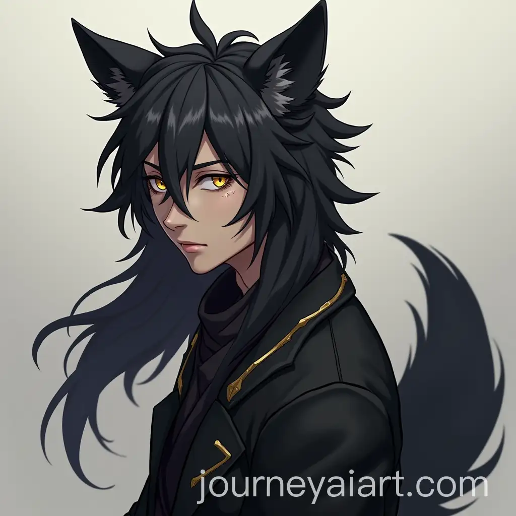 Male-DemiHuman-with-Black-Wolf-Ears-and-Tail