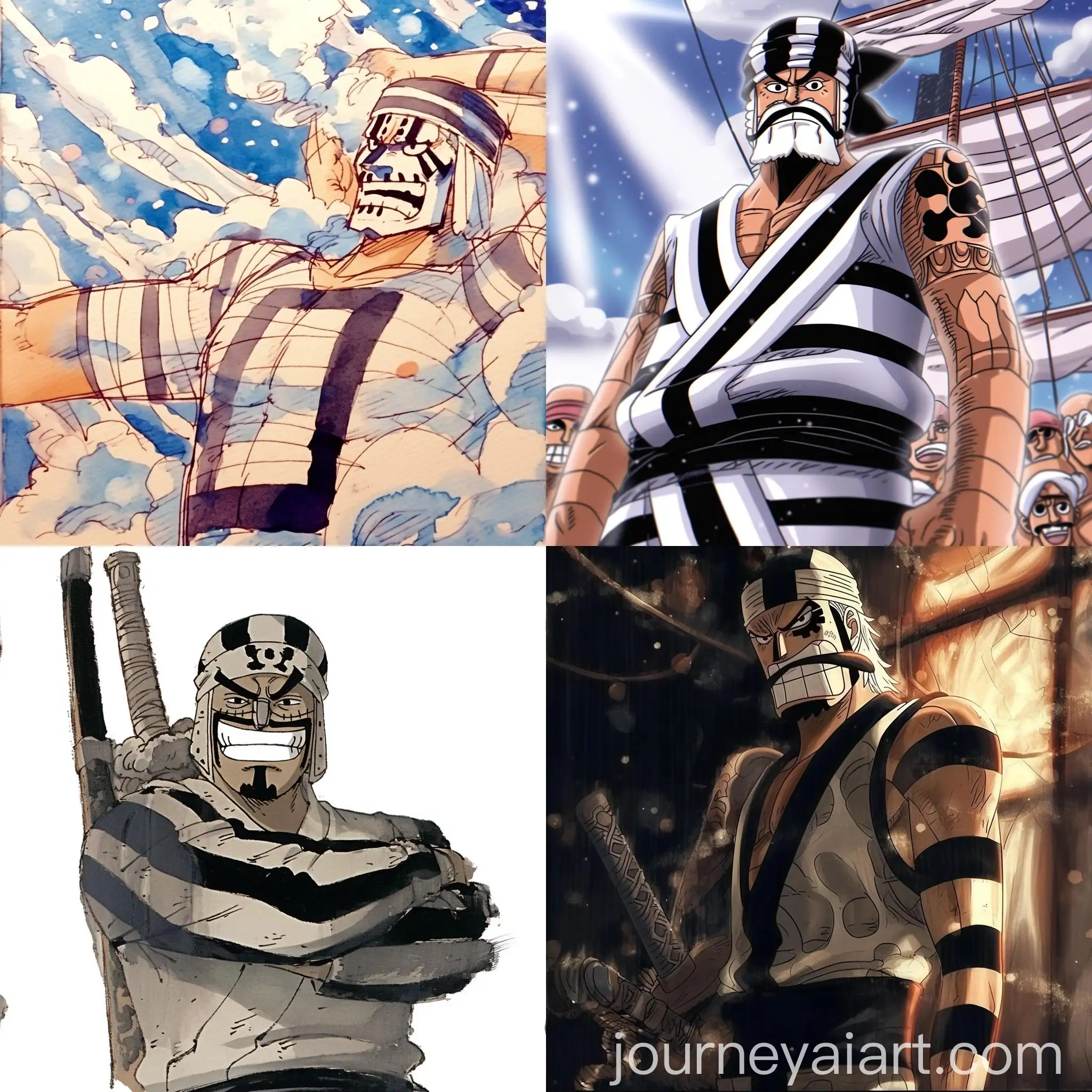 Watercolor-Manga-Pirate-Character-from-One-Piece-Series