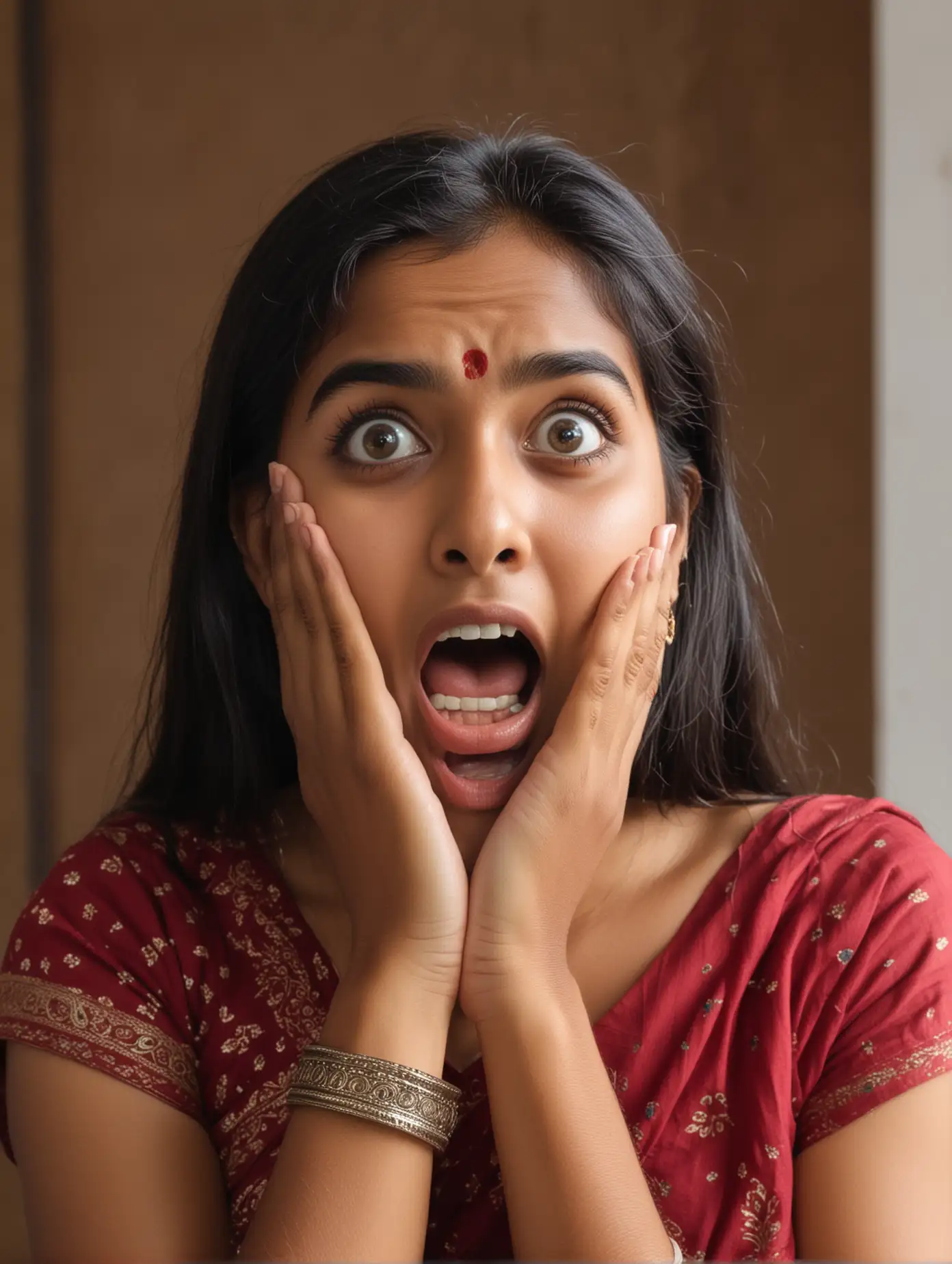 Surprised-Indian-Girl-Expressing-Astonishment