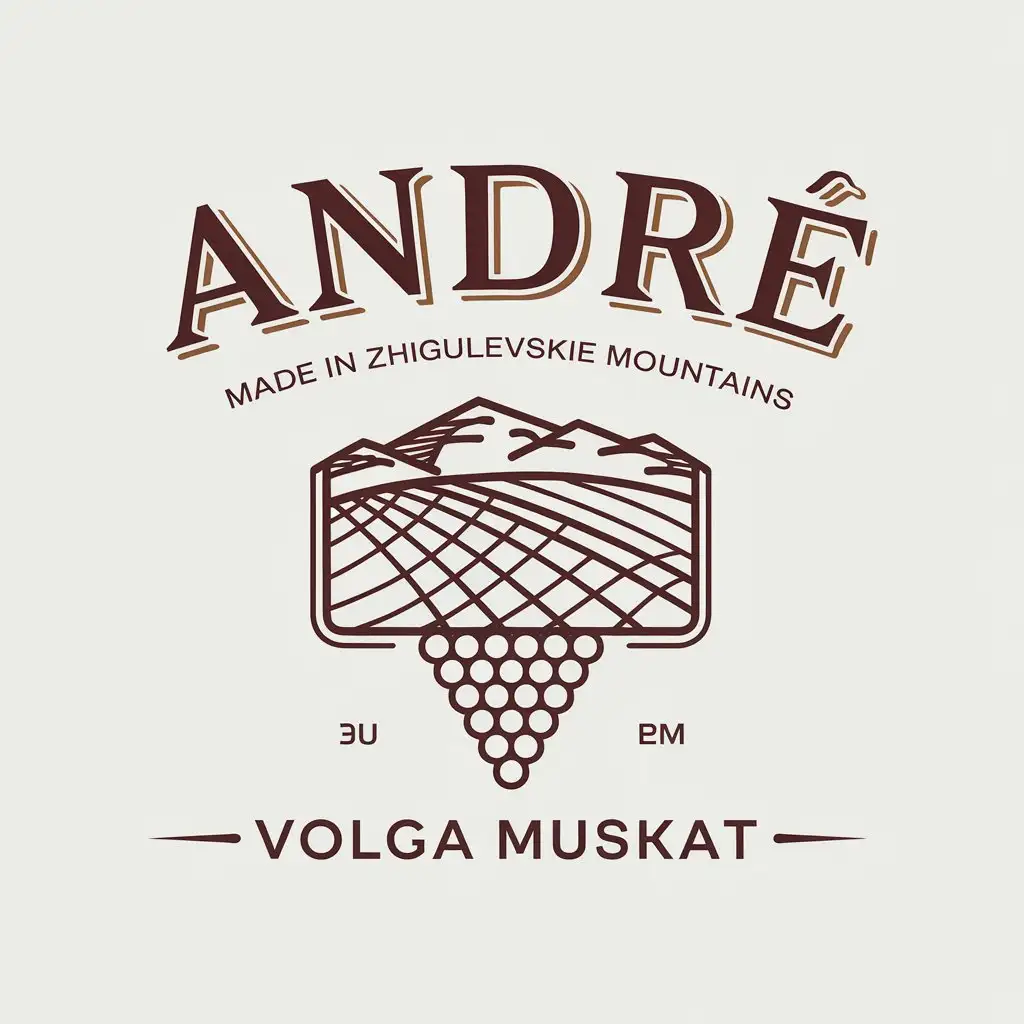 LOGO-Design-for-Andr-Winery-Zhigulevskie-Mountains-Volga-Muskat-Grapes-with-a-Clear-Background