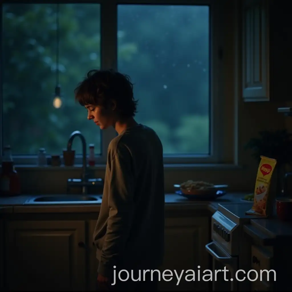Late-Night-Comfort-Student-Finds-Maggi-in-Dimly-Lit-Kitchen