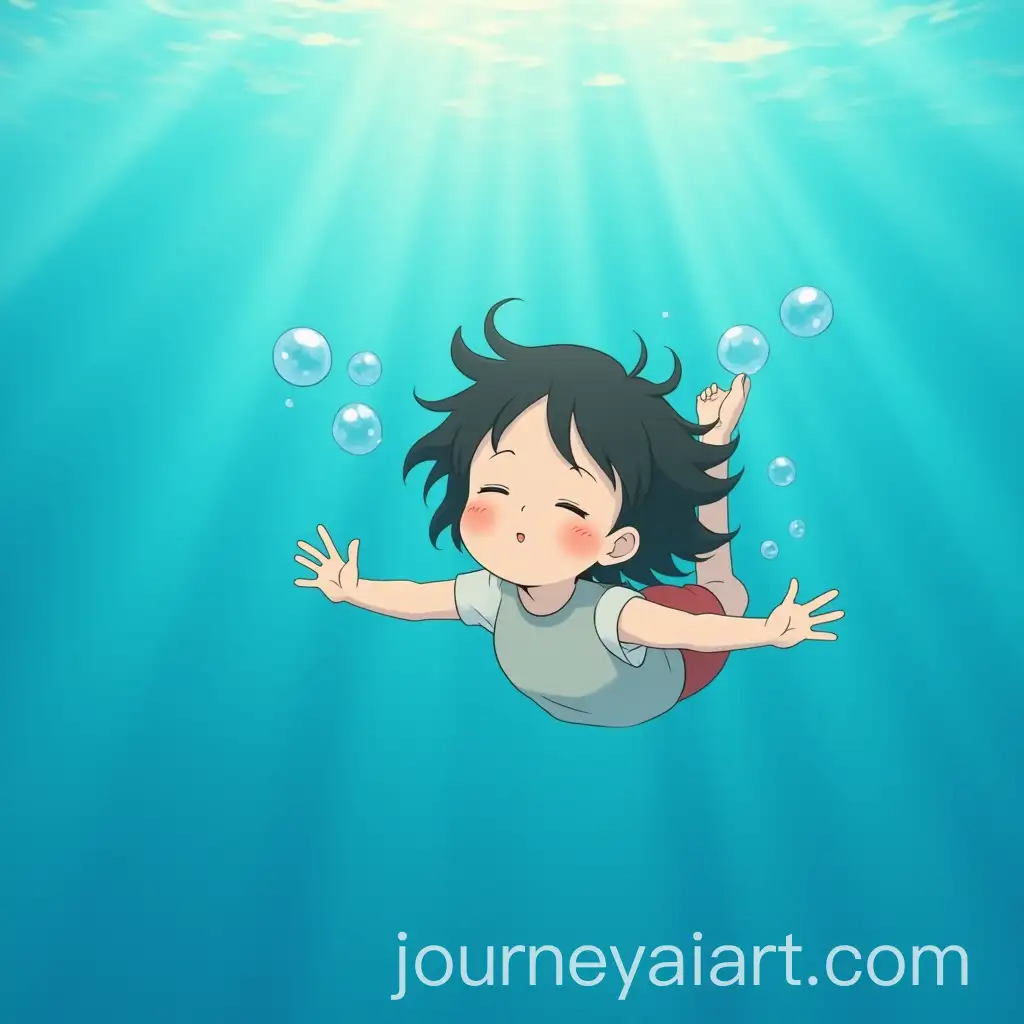 Child-Swimming-Underwater-Blowing-Bubbles-in-Magical-Studio-Ghibli-Style