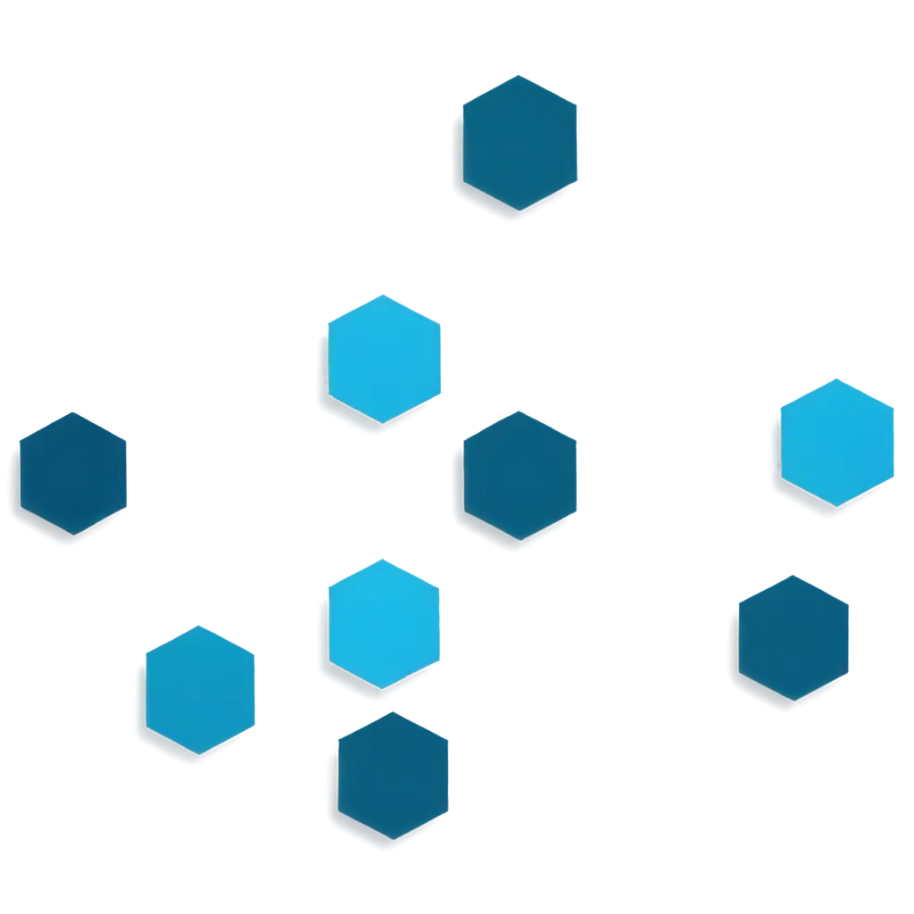 HighQuality-Blue-Hexagon-PNG-Image-for-Versatile-Design-Applications