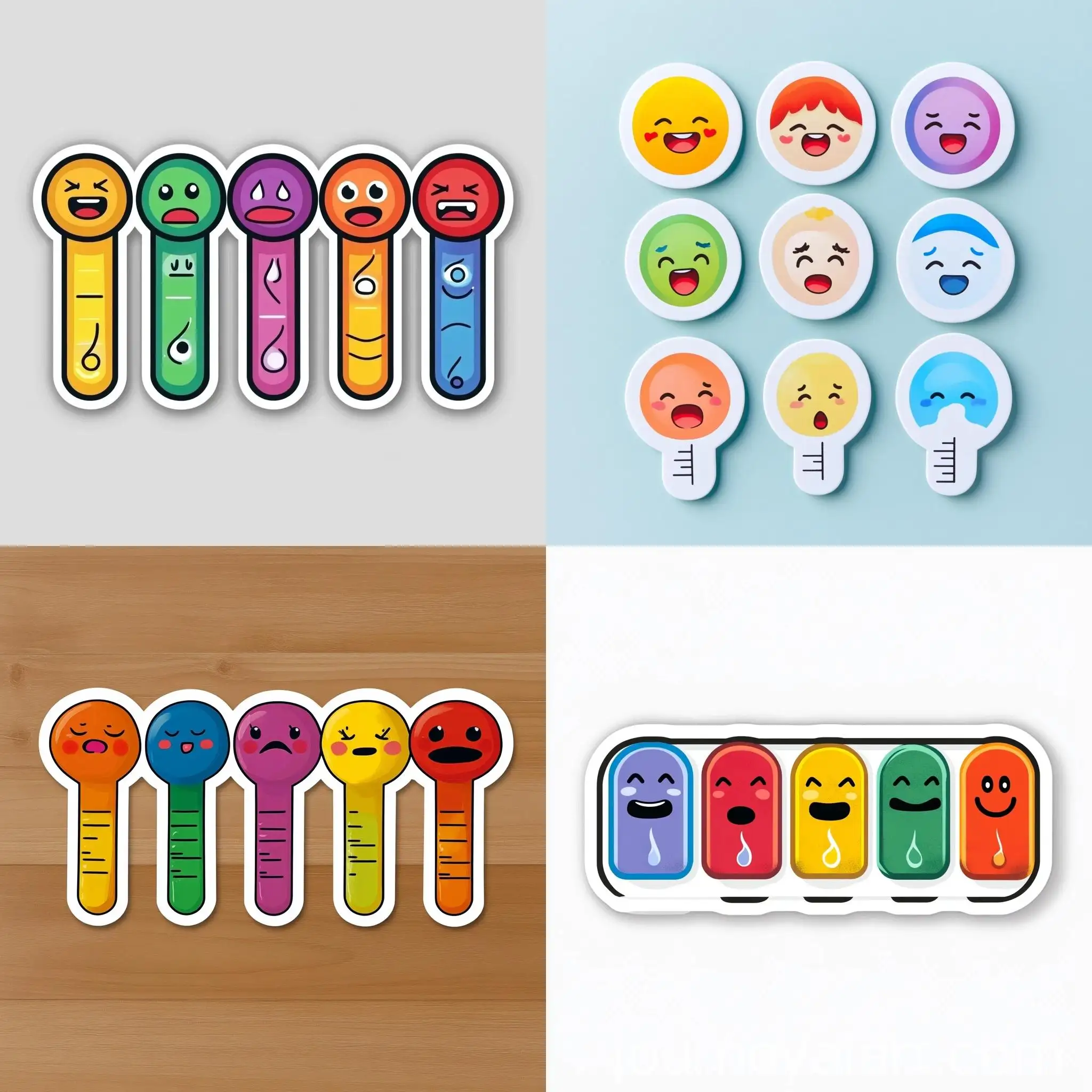 Emotional-Mood-Sticker-Set-with-Thermometer-and-Emoji-Scales