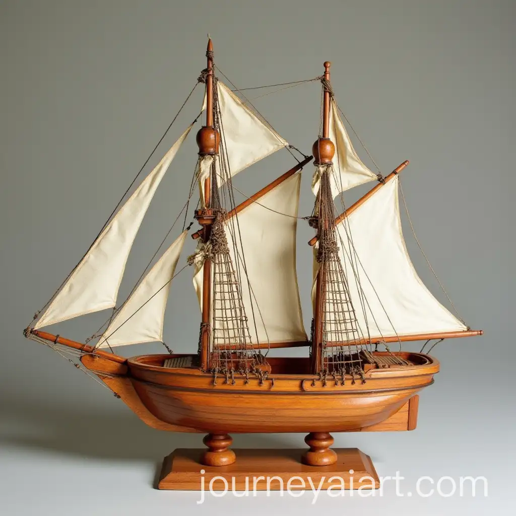 Handcrafted-Wooden-Ship-Model-with-Floating-Feature-for-Fifth-Graders