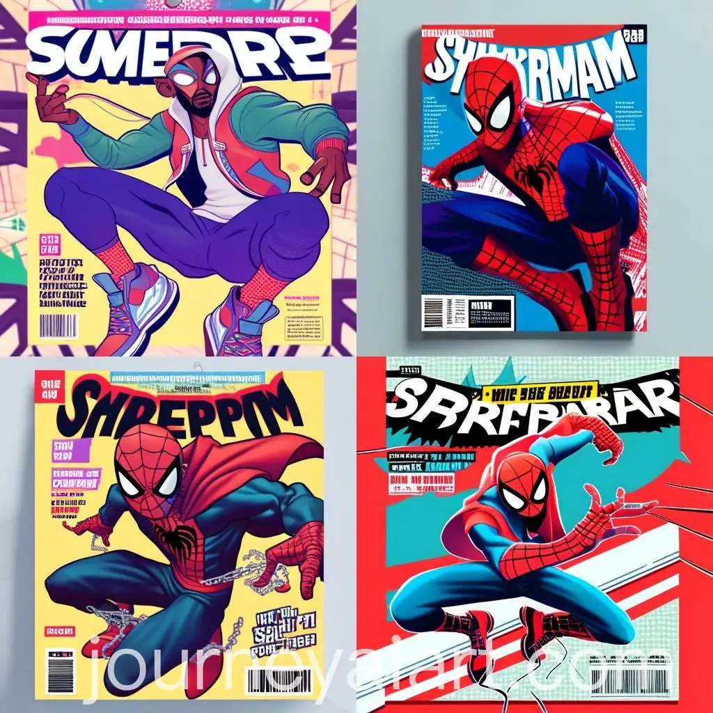 Spiderman-in-Rapper-Style-Comic-Magazine-Cover